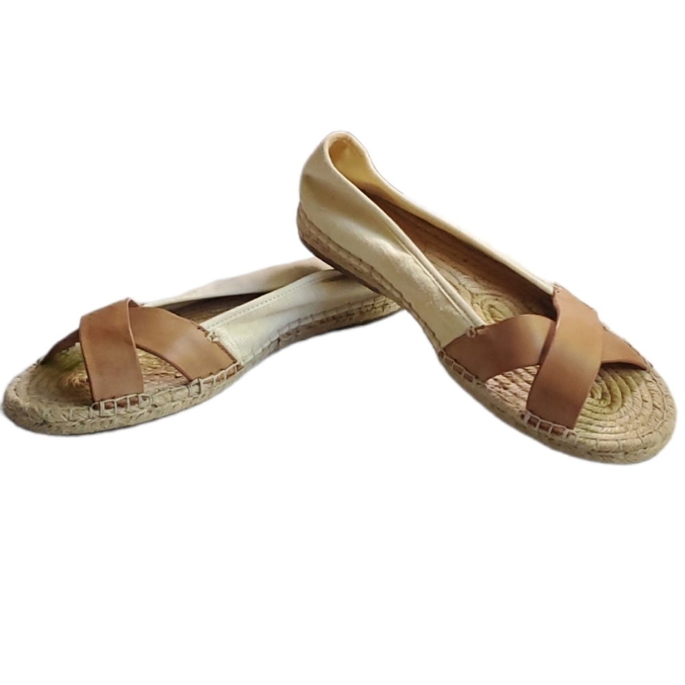 TOMMY BAHAMA linen espadrille sandals 10B - Picture 3 of 5